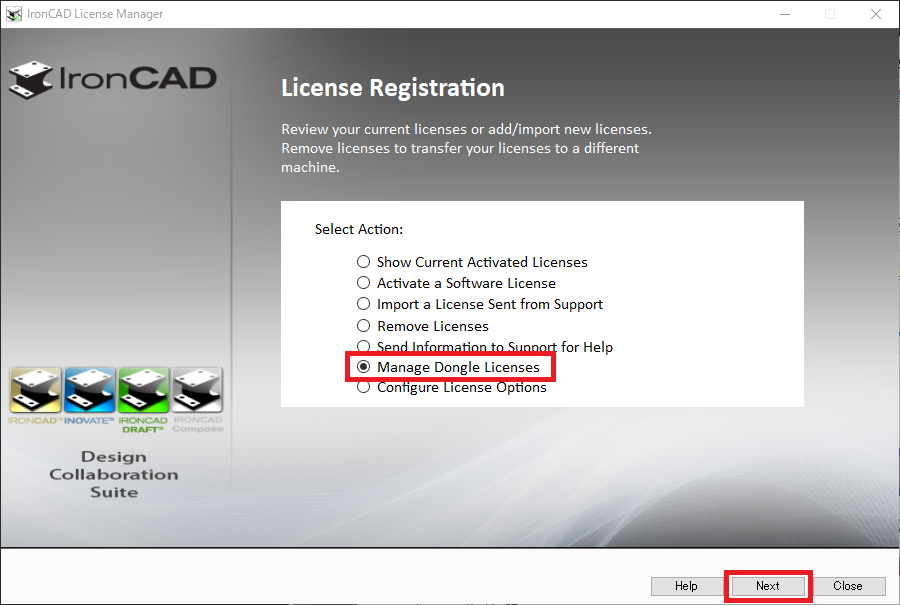 IronCAD License Manager