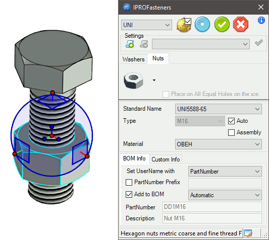 Fasteners Placement Associated