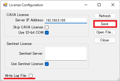 設定を保存する