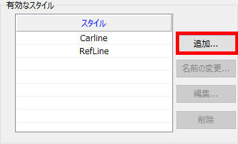 スタイル新規作成