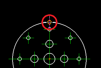 端点をクリック
