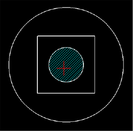 一番内側の島のみハッチング