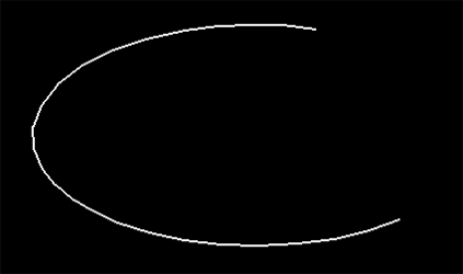 開始角度 60°、終了角度270°