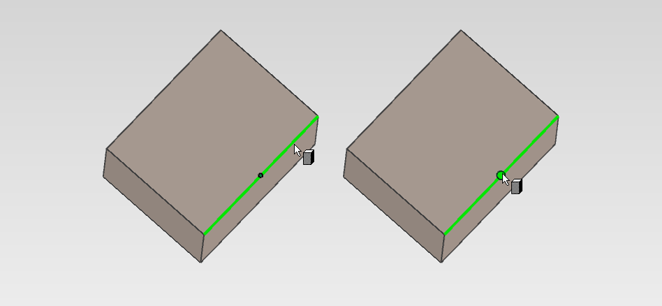 エッジ、エッジの中間点