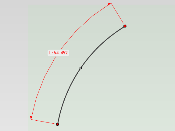 円弧の長さ拘束