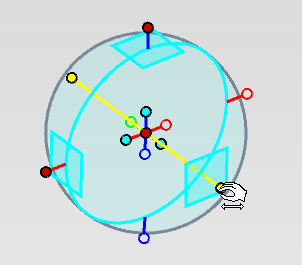 軸ハンドルを固定