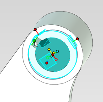 エッジの中心点を指定