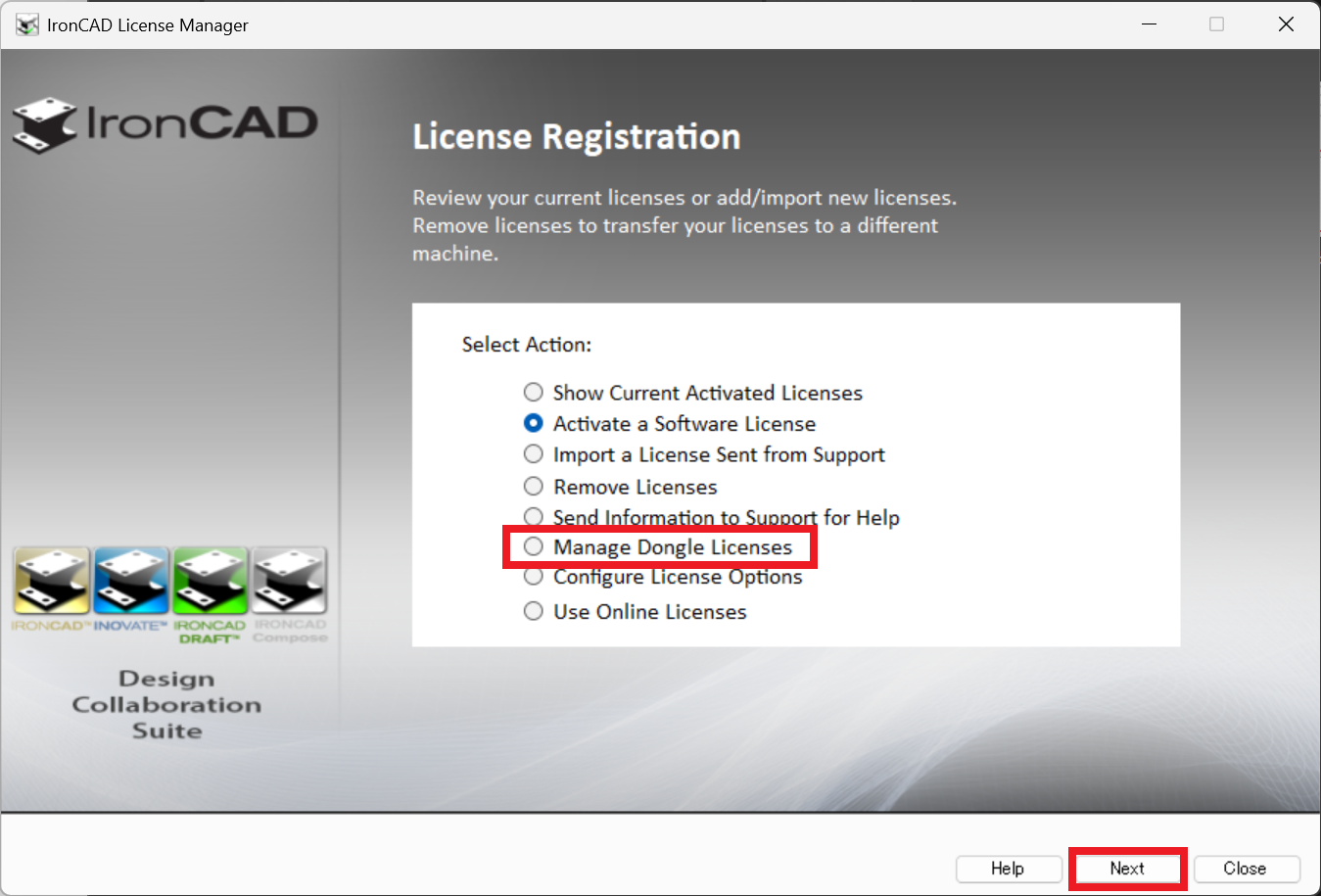 IronCAD License Manager