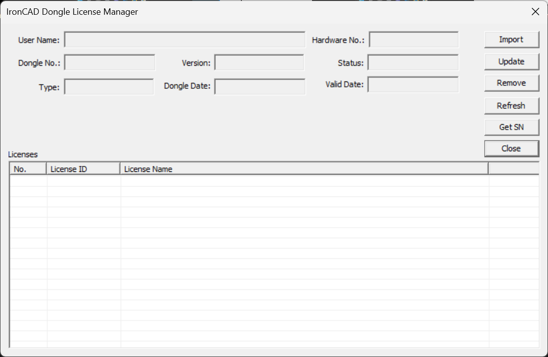 IronCAD Dongle License Manager
