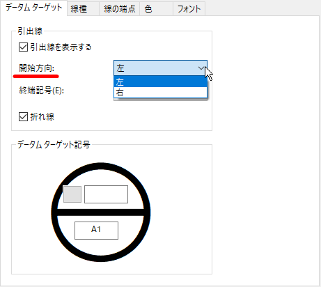開始方向