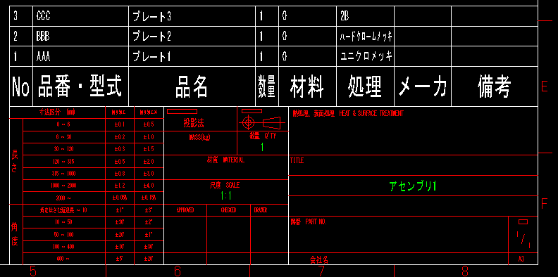 部品表