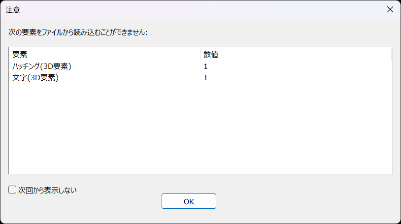 ダイアログの非表示